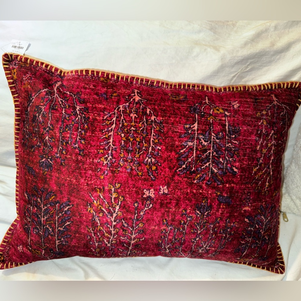 Anthropologie Velvet Minerva Pillow
